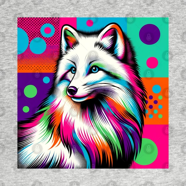 Arctic Fox Pop Art - Cool & Trendy Wildlife by PawPopArt